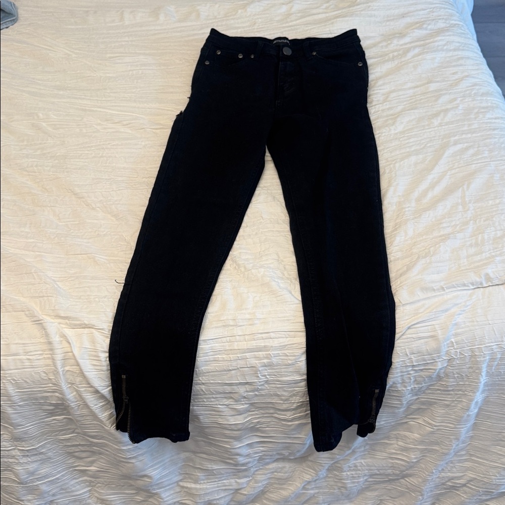 PrettyLittleThing Black Denim Jeans